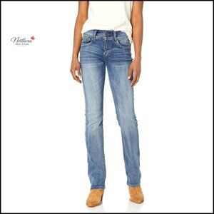 Ultra Slim Bootcut Mid-Rise Stretch Jeans